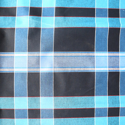 black/blue long checkered Lungi