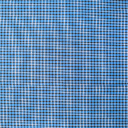 Small sky-blue/black checkered lungi