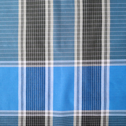 Long checkered blue/white lungi