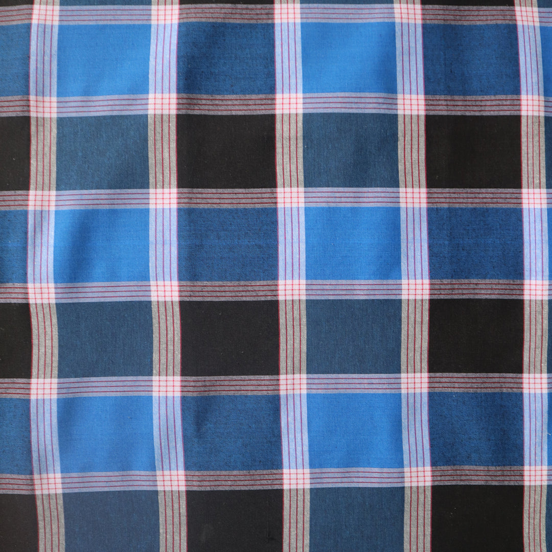 Big checkered blue and black lungi