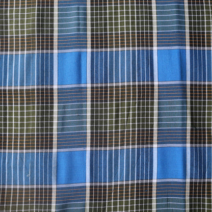 Big checkered blue and white lined lungi