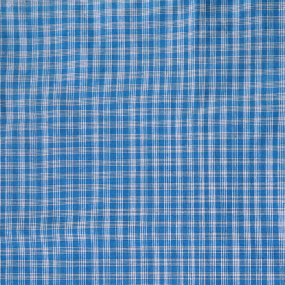 Four lined blue checkered lungi